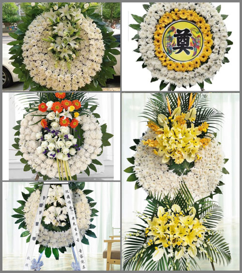 山东青岛平度市蓼兰镇滑溪头村花圈速递